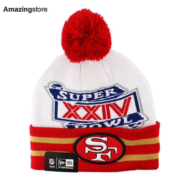 ニューエラ ニット ビーニー サンフランシスコ 49ERS NFL SUPER BOWL XXIV KNIT BEANIE WHITE