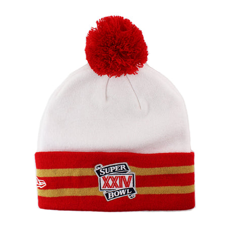 ニューエラ ニット ビーニー サンフランシスコ 49ERS NFL SUPER BOWL XXIV KNIT BEANIE WHITE