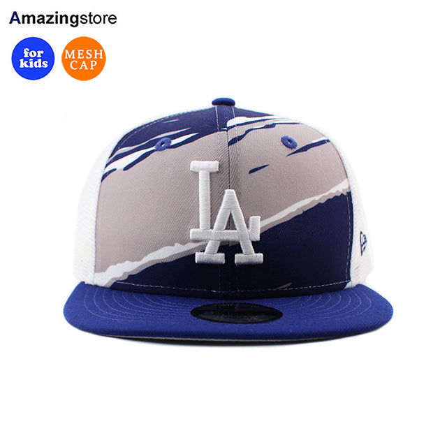 子供用 ニューエラ キャップ 9FIFTY スナップバック ロサンゼルス ドジャース YOUTH MLB TEAR MESH CAP ROYAL BLUE-WHITE