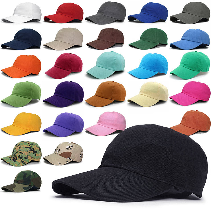 28色展開 ニューハッタン BLANK BASEBALL LOW PROFILE CAP NEWHATTAN COTTON 無地