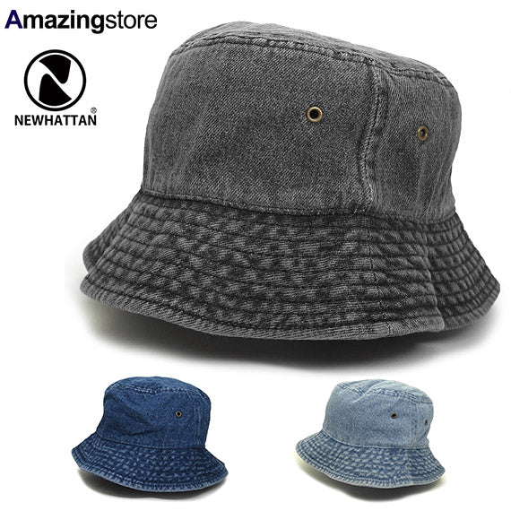 ニューハッタン バケットハット DENIM BLANK BUCKET HAT NEWHATTAN 無地 デニム