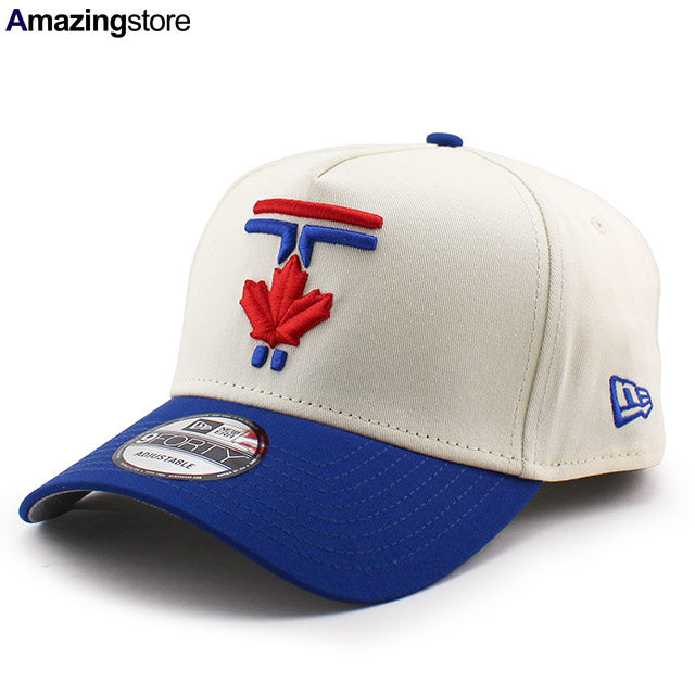 シティコネクト ニューエラ キャップ 9FORTY スナップバック トロント ブルージェイズ MLB CITY CONNECT A-FRAME SNAPBACK CAP CREAM BLUE