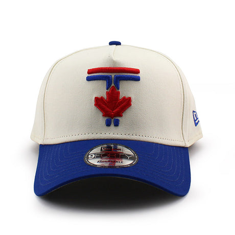 シティコネクト ニューエラ キャップ 9FORTY スナップバック トロント ブルージェイズ MLB CITY CONNECT A-FRAME SNAPBACK CAP CREAM BLUE