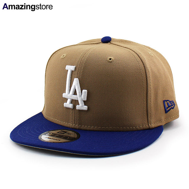 ニューエラ キャップ 9FIFTY スナップバック ロサンゼルス ドジャース MLB TEAM-BASIC SNAPBACK CAP KHAKI-ROYAL BLUE