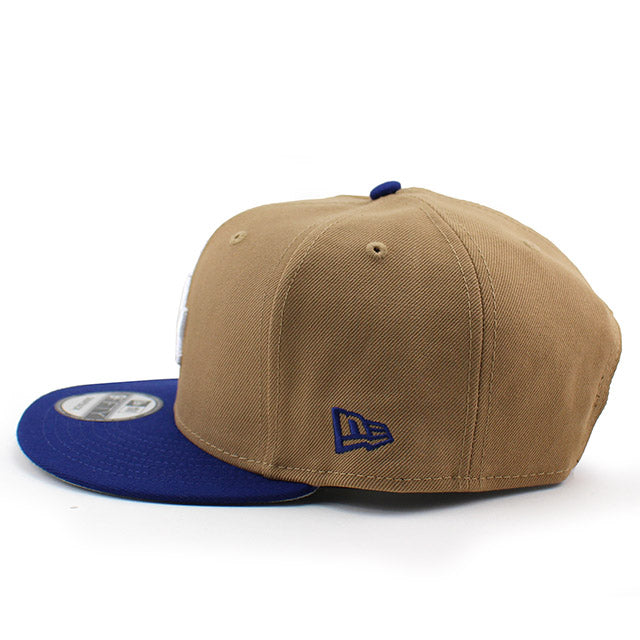 ニューエラ キャップ 9FIFTY スナップバック ロサンゼルス ドジャース MLB TEAM-BASIC SNAPBACK CAP KHAKI-ROYAL BLUE