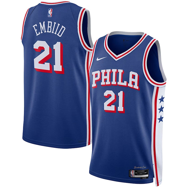ジョエル エンビードモデル 海外取寄 ナイキ レプリカユニフォーム フィラデルフィア 76ERS SWINGMAN JERSEY ROYAL BLUE