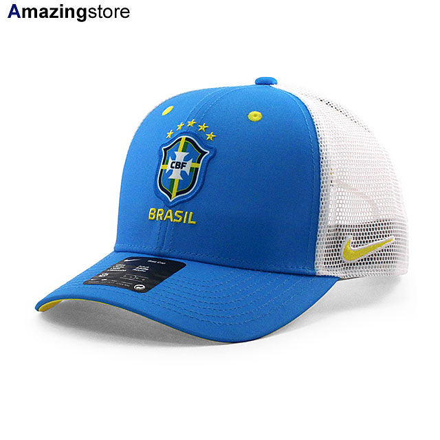 ナイキ メッシュキャップ サッカー ブラジル代表 RISE TRUCKER MESH CAP BLUE