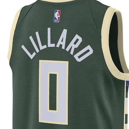 デイミアン リラードモデル 海外取寄 ナイキ レプリカユニフォーム ミルウォーキー バックス SWINGMAN JERSEY HUNTER GREEN