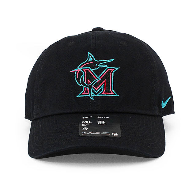 シティコネクト ナイキ キャップ マイアミ マーリンズ MLB CITY CONNECT CLUB STRAPBACK CAP BLACK