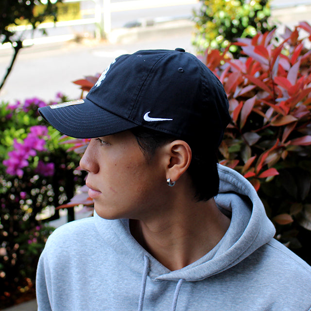 ナイキ キャップ シカゴ ホワイトソックス NIKE CLUB UNSTRUCTURED ORGANIC COTTON CAP BLACK
