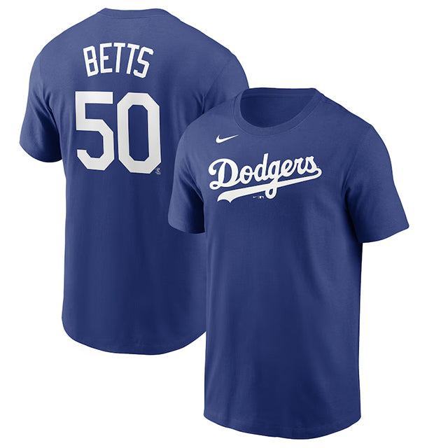 海外取寄 ムーキー ベッツモデル NIKE Tシャツ ロサンゼルス ドジャース PLAYER NAME&NUMBER T-SHIRT ROYAL BLUE
