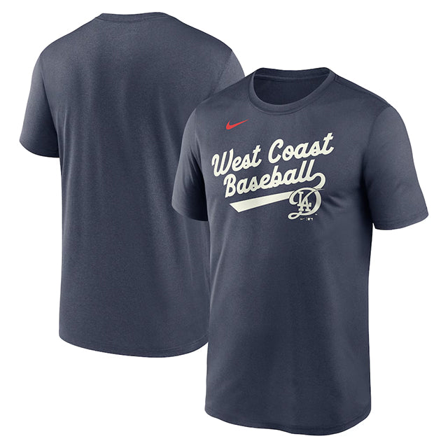 シティコネクト 海外取寄 NIKE Tシャツ ロサンゼルス ドジャース 2025 CITY CONNECT TEAM PHRASE SCRIPT LEGEND PERFORMANCE T-SHIRT NAVY