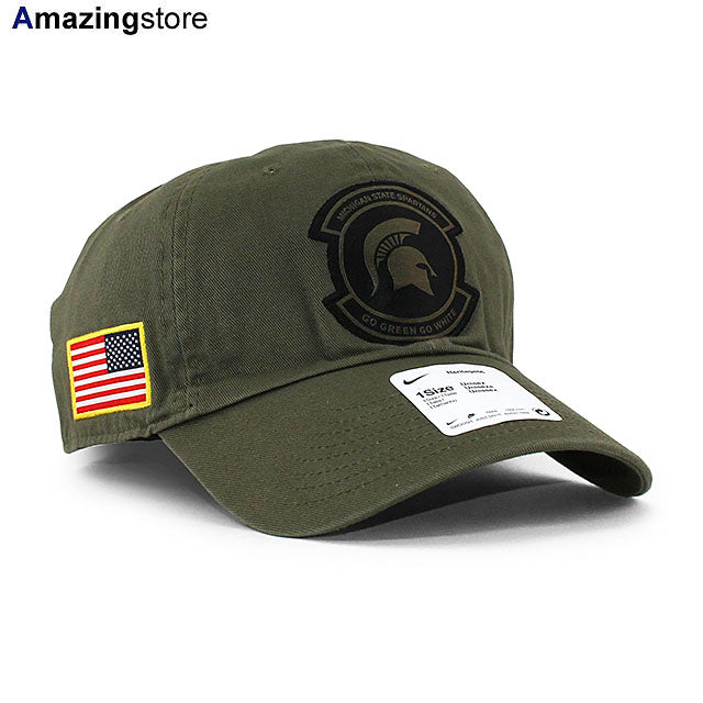 ナイキ キャップ ミシガンステイト スパルタンズ NCAA HERITAGE 86 MILITARY PACK CAP H86 OLIVE NIKE MICHIGAN STATE SPARTANS