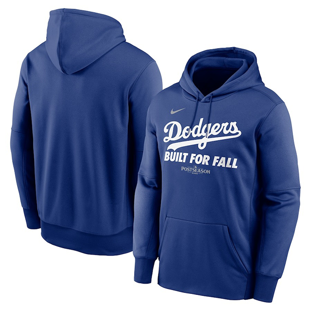 海外取寄 2025 ポストシーズンモデル ナイキ プルオーバーフーディー ロサンゼルス ドジャース MLB POSTSEASON AUTHENTIC COLLECTION THERMA FLEECE HOODIE ROYAL