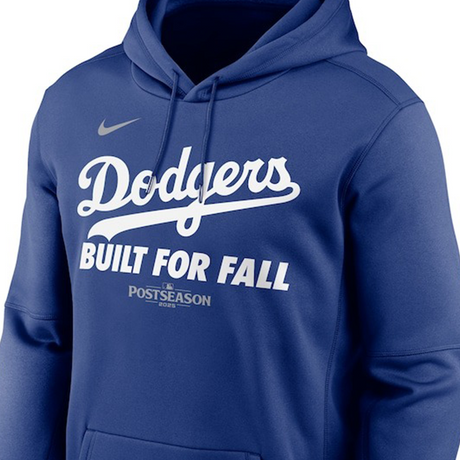 海外取寄 2025 ポストシーズンモデル ナイキ プルオーバーフーディー ロサンゼルス ドジャース MLB POSTSEASON AUTHENTIC COLLECTION THERMA FLEECE HOODIE ROYAL