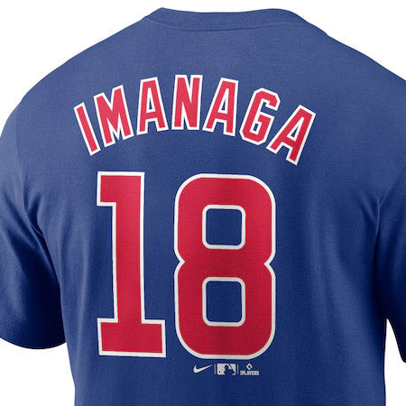 即日発送 今永昇太モデル NIKE Tシャツ シカゴ カブス PLAYER NAME&NUMBER T-SHIRT BLUE