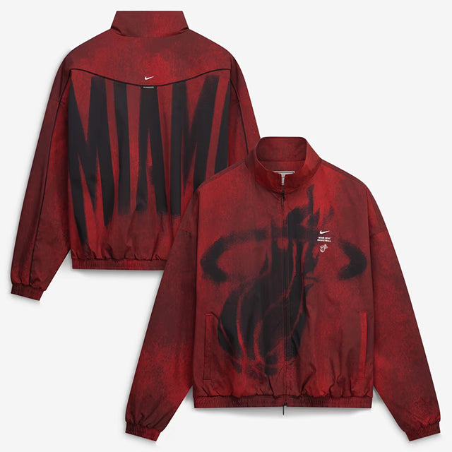 海外取寄 ナイキ ジャケット マイアミ ヒート JACKET 2026-27 STANDARD ISSUE ON-COURT GAME THEATER LOUD FULL-ZIP JACKET RED