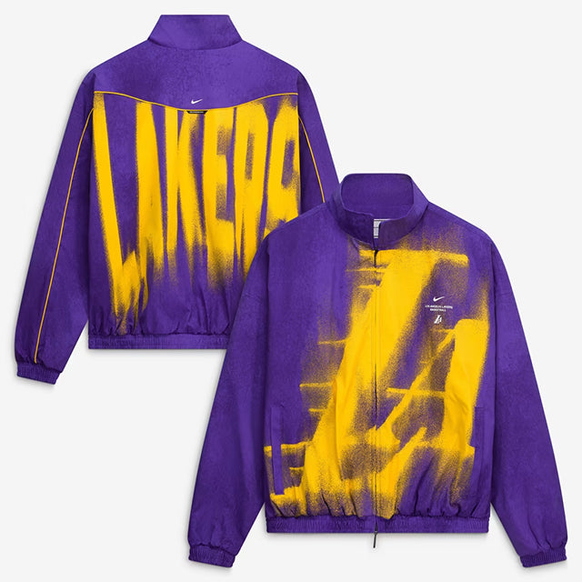 海外取寄 ナイキ ジャケット ロサンゼルス レイカーズ JACKET 2026-27 STANDARD ISSUE ON-COURT GAME THEATER LOUD FULL-ZIP JACKET PURPLE