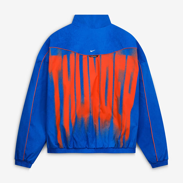 海外取寄 ナイキ ジャケット オクラホマシティ サンダー JACKET 2026-27 STANDARD ISSUE ON-COURT GAME THEATER LOUD FULL-ZIP JACKET BLUE