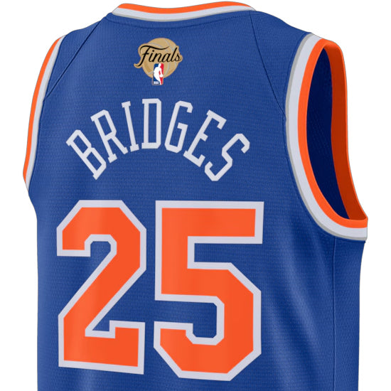 ミケル ブリッジズモデル 海外取寄 ナイキ レプリカユニフォーム ニューヨーク ニックス 2026 NBA FINALS PATCH SWINGMAN JERSEY ICON EDITION BLUE