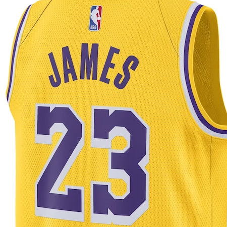 レブロン ジェームスモデル 海外取寄 ナイキ レプリカユニフォーム ロサンゼルス レイカーズ SWINGMAN JERSEY GOLD