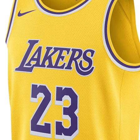 レブロン ジェームスモデル 海外取寄 ナイキ レプリカユニフォーム ロサンゼルス レイカーズ SWINGMAN JERSEY GOLD
