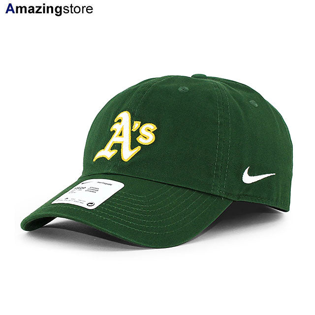 ナイキ キャップ アスレチックス MLB HERITAGE 86 LOGO STRAPBACK CAP H86 GREEN