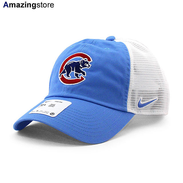 ナイキ メッシュキャップ シカゴ カブス MLB CLUB TRUCKER STRAPBACK CAP MESH CAP LT BLUE