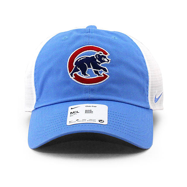 ナイキ メッシュキャップ シカゴ カブス MLB CLUB TRUCKER STRAPBACK CAP MESH CAP LT BLUE
