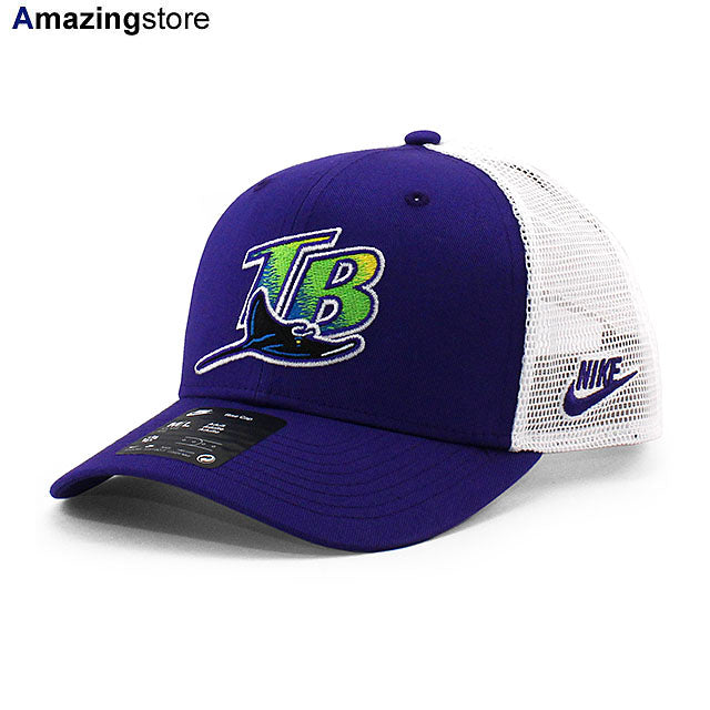 ナイキ メッシュキャップ タンパベイ レイズ MLB RISE TRUCKER MESH CAP PURPLE NIKE