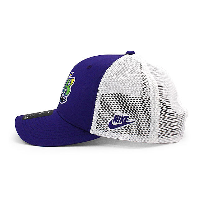 ナイキ メッシュキャップ タンパベイ レイズ MLB RISE TRUCKER MESH CAP PURPLE NIKE