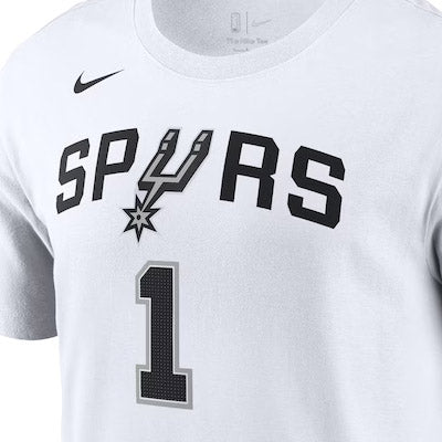 海外取寄 ビクター ウェンバンヤマモデル ナイキ Tシャツ サンアントニオ スパーズ 2023 NBA DRAFT FIRST ROUND PICK NAME&NUMBER T-SHIRT WHITE SAN ANTONIO SPURS