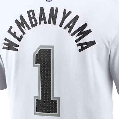 海外取寄 ビクター ウェンバンヤマモデル ナイキ Tシャツ サンアントニオ スパーズ 2023 NBA DRAFT FIRST ROUND PICK NAME&NUMBER T-SHIRT WHITE SAN ANTONIO SPURS