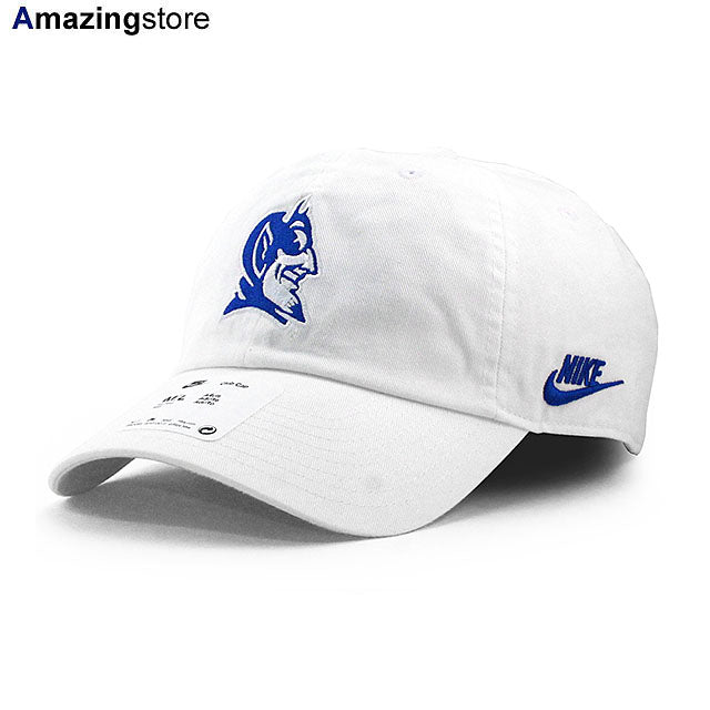 ナイキ キャップ デューク ブルーデビルズ NCAA LEGACY CLUB PERFORMANCE ADJUSTABLE CAP WHITE