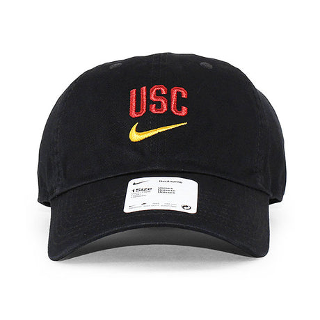 ナイキ キャップ USC トロージャンズ NCAA HERITAGE 86 WORDMARK STRAPBACK CAP H86 BLACK NIKE USC TROJANS