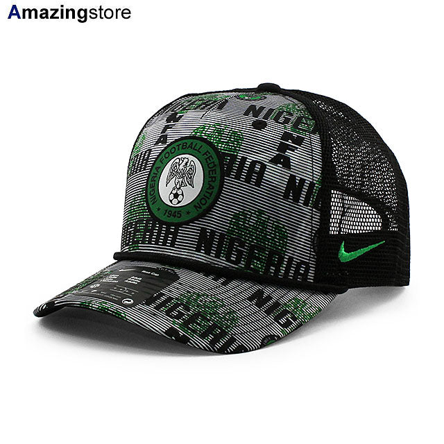 ナイキ メッシュキャップ サッカー ナイジェリア代表 RISE ROPE TRUCKER MESH CAP BLACK