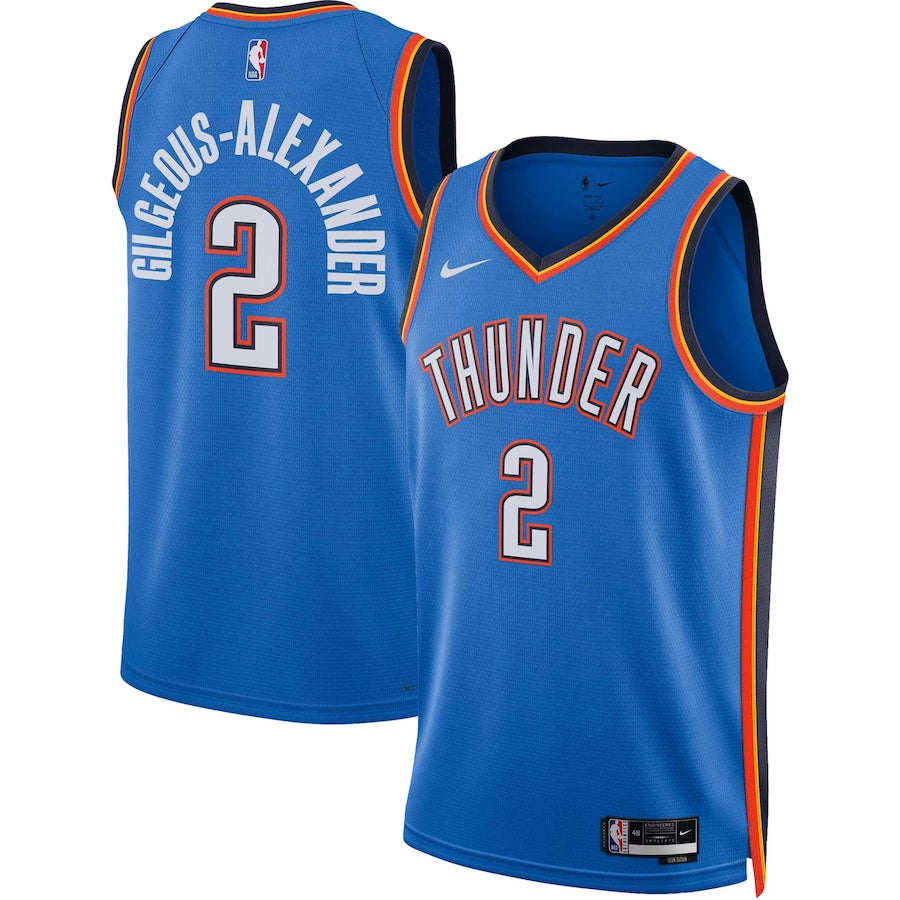 シェイ ギルジャス=アレクサンダーモデル 海外取寄 ナイキ レプリカユニフォーム オクラホマシティ サンダー SWINGMAN JERSEY BLUE