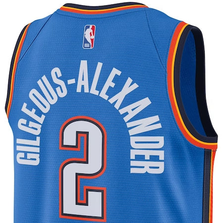 シェイ ギルジャス=アレクサンダーモデル 海外取寄 ナイキ レプリカユニフォーム オクラホマシティ サンダー SWINGMAN JERSEY BLUE