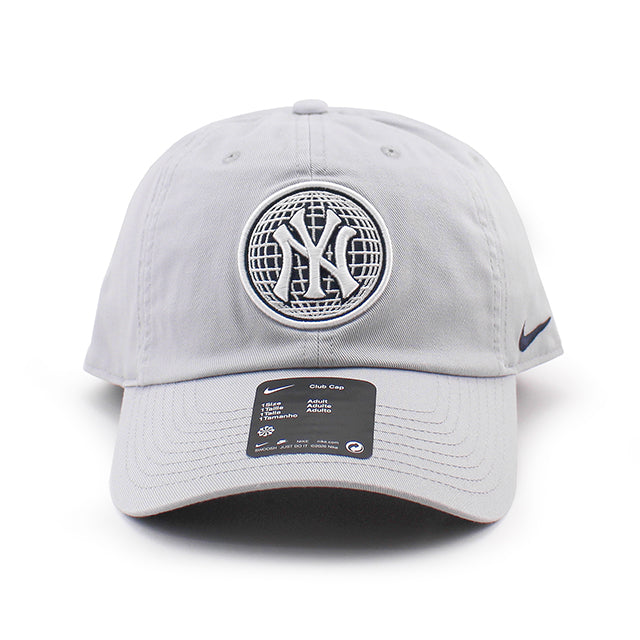 ナイキ キャップ ニューヨーク ヤンキース PRIMETIME CLUB UNSTRUCTURED ORGANIC COTTON CAP GREY