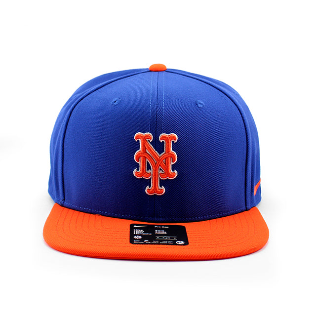 ナイキ キャップ ニューヨーク メッツ DRI-FIT PRO STRUCTURED SQUARE BILL CAP ROYAL BLUE ORANGE