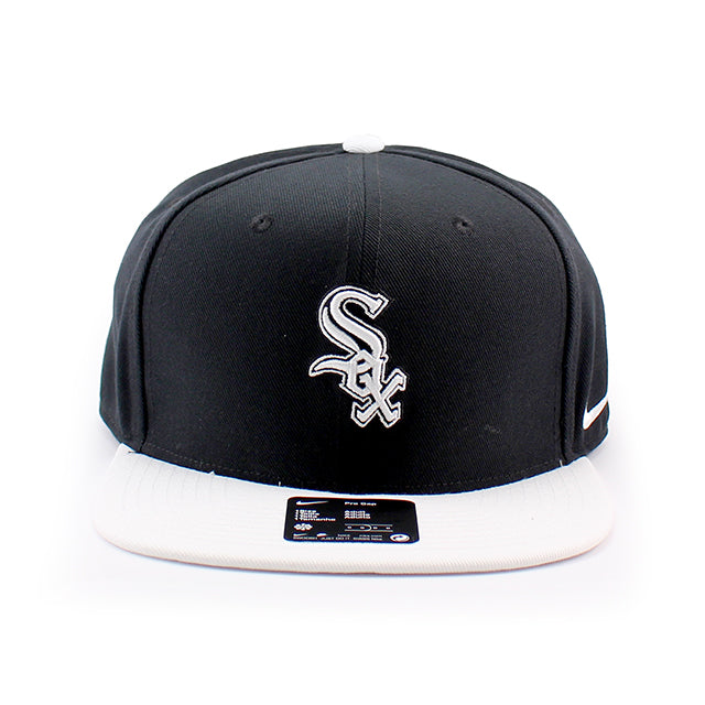 ナイキ キャップ シカゴ ホワイトソックス DRI-FIT PRO STRUCTURED SQUARE BILL CAP BLACK WHITE