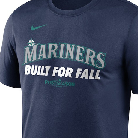 海外取寄 2025 ポストシーズンモデル NIKE Tシャツ シアトル マリナーズ MLB POSTSEASON AUTHENTIC COLLECTION LEGEND Dri-FIT T-SHIRT NAVY