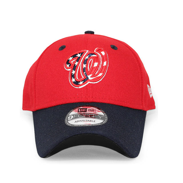 ニューエラ キャップ 9FORTY ワシントン ナショナルズ MLB THE LEAGUE ALT-3 ADJUSTABLE CAP RED