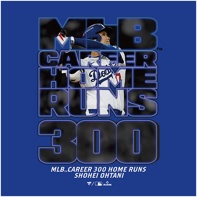 7/16締切・予約販売 子供用 大谷翔平MLB通算300本塁打記念限定モデル Tシャツ