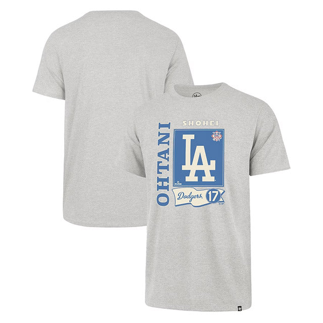 大谷翔平モデル 海外取寄 47ブランド Tシャツ MLB FRNKLIN GREY ロサンゼルス ドジャース