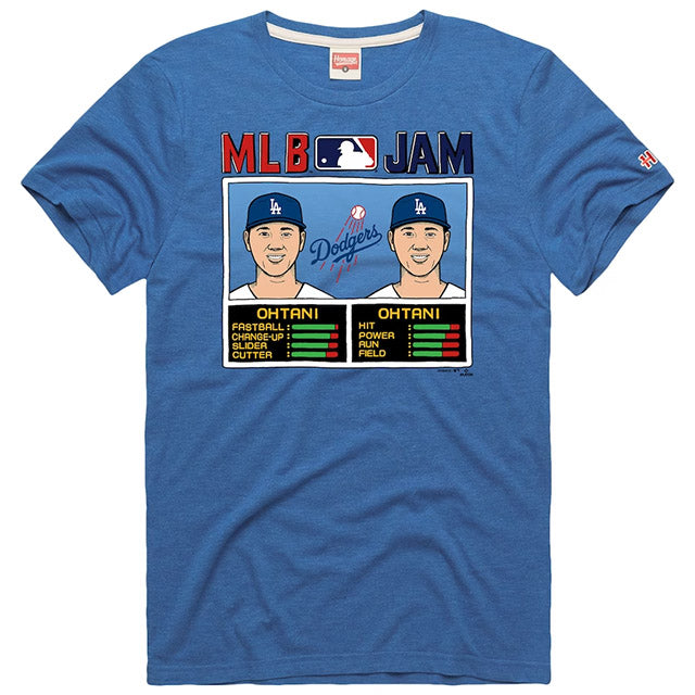 大谷翔平モデル 海外取寄 オマーシュ Tシャツ MLB JAM ロイヤルブルー ロサンゼルス ドジャース