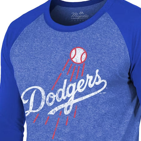 大谷翔平モデル 海外取寄 ラグランTシャツ TRI-BLEND THREE-QUARTER RAGLAN SLEEVE T-SHIRT ROYAL BLUE