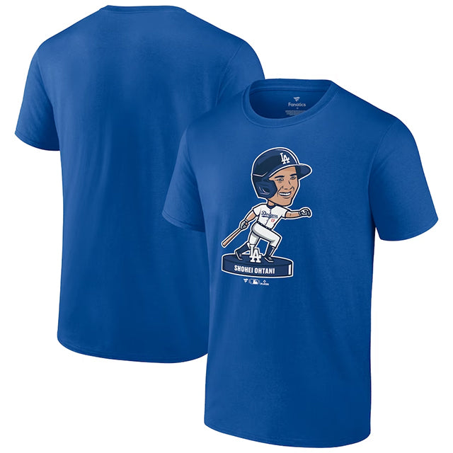 大谷翔平モデル 海外取寄 Tシャツ ロサンゼルス ドジャース BOBBLEHEAD T-SHIRT ROYAL BLUE