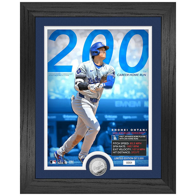 大谷翔平 MLB通算200号記念モデル 海外取寄 額入りコラージュフレーム