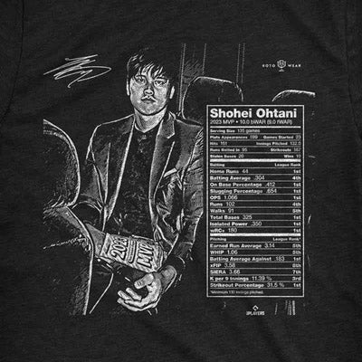 大谷翔平モデル 海外取寄 Tシャツ SHOHEI OHTANI 2023 MVP T-SHIRT